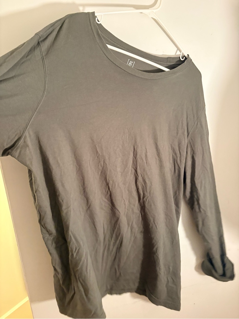 Extremely worn my  Long-Sleeve Crew Neck Shirt - Gray